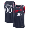 My Store Custom L.Clippers Navy Fast Break Stitched Jerseys- Icon Edition