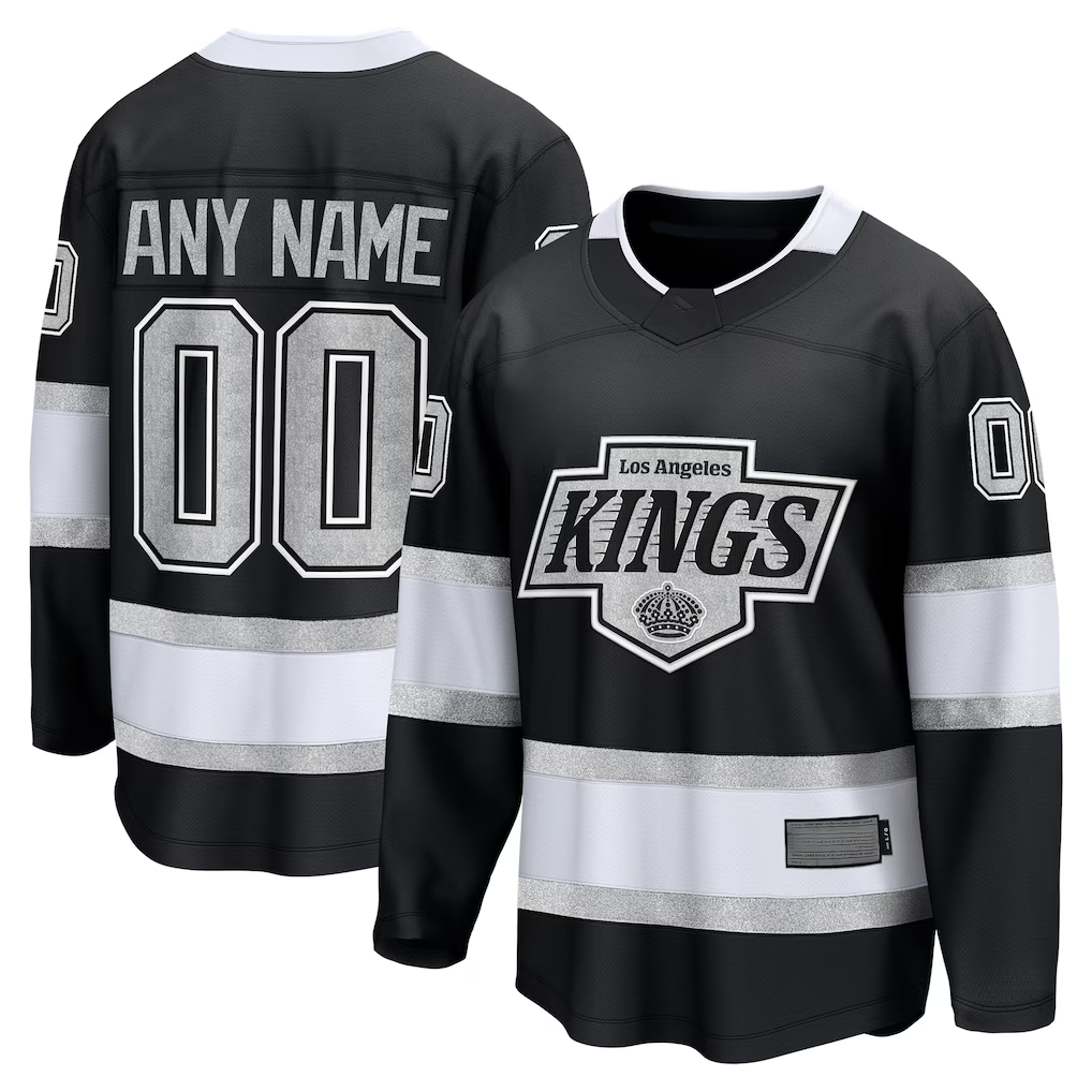 My Store Custom LA.Kings Black Home Breakaway Jerseys