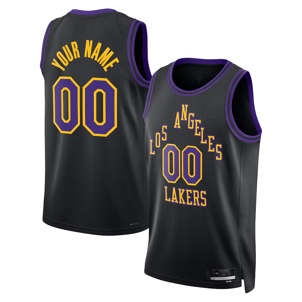 My Store Custom LA.Lakers 202526 City Edition Swingman Stitched Jerseys