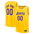 My Store Custom LA.Lakers Gold Fast Break Stitched Jerseys - Icon Edition