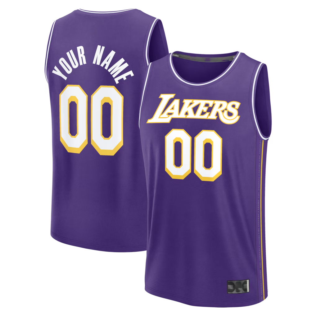 My Store Custom LA.Lakers Purple Fast Break Stitched Jerseys - Icon Edition