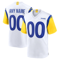 My Store Custom LA.Rams White Alternate Stitched Jerseys