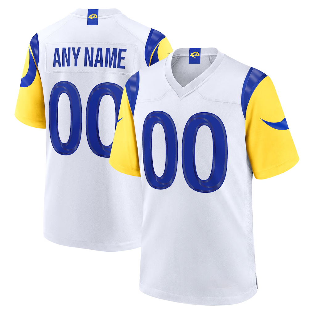 My Store Custom LA.Rams White Game Stitched Jerseys
