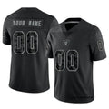 My Store Custom LV.Raiders Black RFLCTV Limited Stitched Jerseys