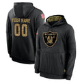 My Store Custom LV.Raiders Black Salute to Service Hoodies Limited Game Any Name & Numbers Stitched Jerseys