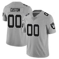 My Store Custom LV.Raiders Gray Limited Vapor F.U.S.E. Home Game Stitched Jerseys