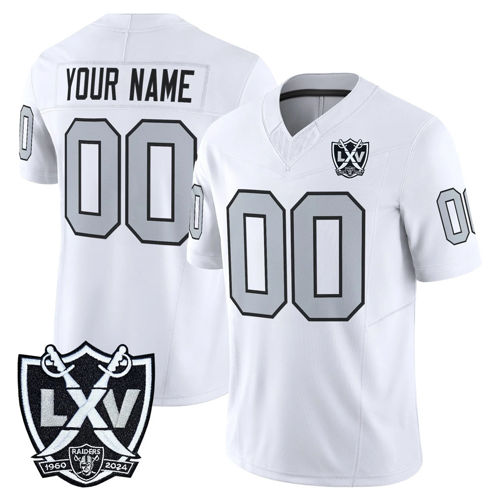 My Store Custom LV.Raiders White 2026 Vapor Limited Home Game Any Name & Numbers Stitched Jerseys