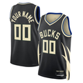 My Store Custom M.Bucks Black 202223 Swingman Jerseys - Statement Edition