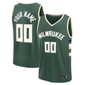 My Store Custom M.Bucks Green Fast Break Jerseys - Icon Edition