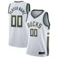 My Store Custom M.Bucks White 202021 Swingman Custom Jerseys - Association Edition
