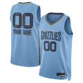 My Store Custom M.Grizzlies Blue 202223 Swingman Stitched Jerseys - Statement Edition