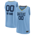 My Store Custom M.Grizzlies Light Blue Fast Break Stitched Jerseys- Statement Edition