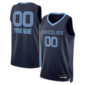 My Store Custom M.Grizzlies Navy Swingman Stitched Jerseys- Icon Edition