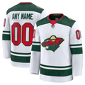 My Store Custom M.Wild White Away Premium Jerseys