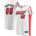 My Store Custom M.Heat White Fast Break Replica Jerseys - Association Edition
