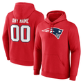 My Store Custom NE.Patriots Red Team Authentic Personalized Name & Number Hoodie Stitched Jerseys