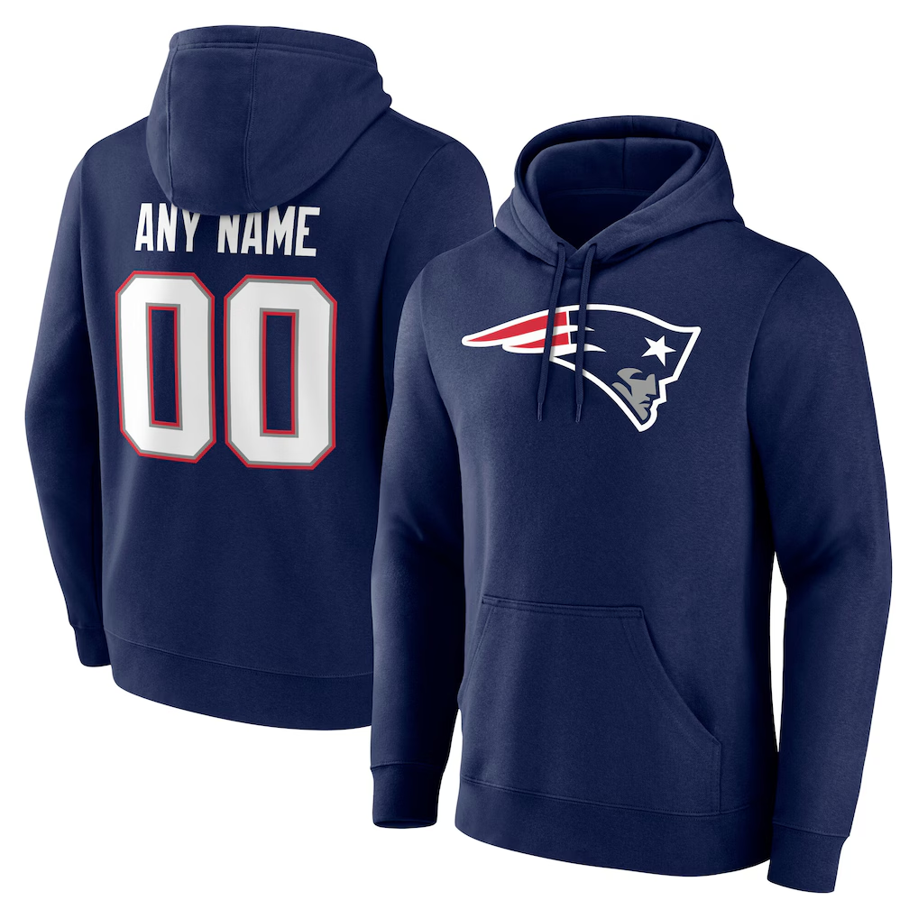 My Store Custom NE.Patriots Team Authentic Personalized Name & Number Hoodie Stitched Jerseys