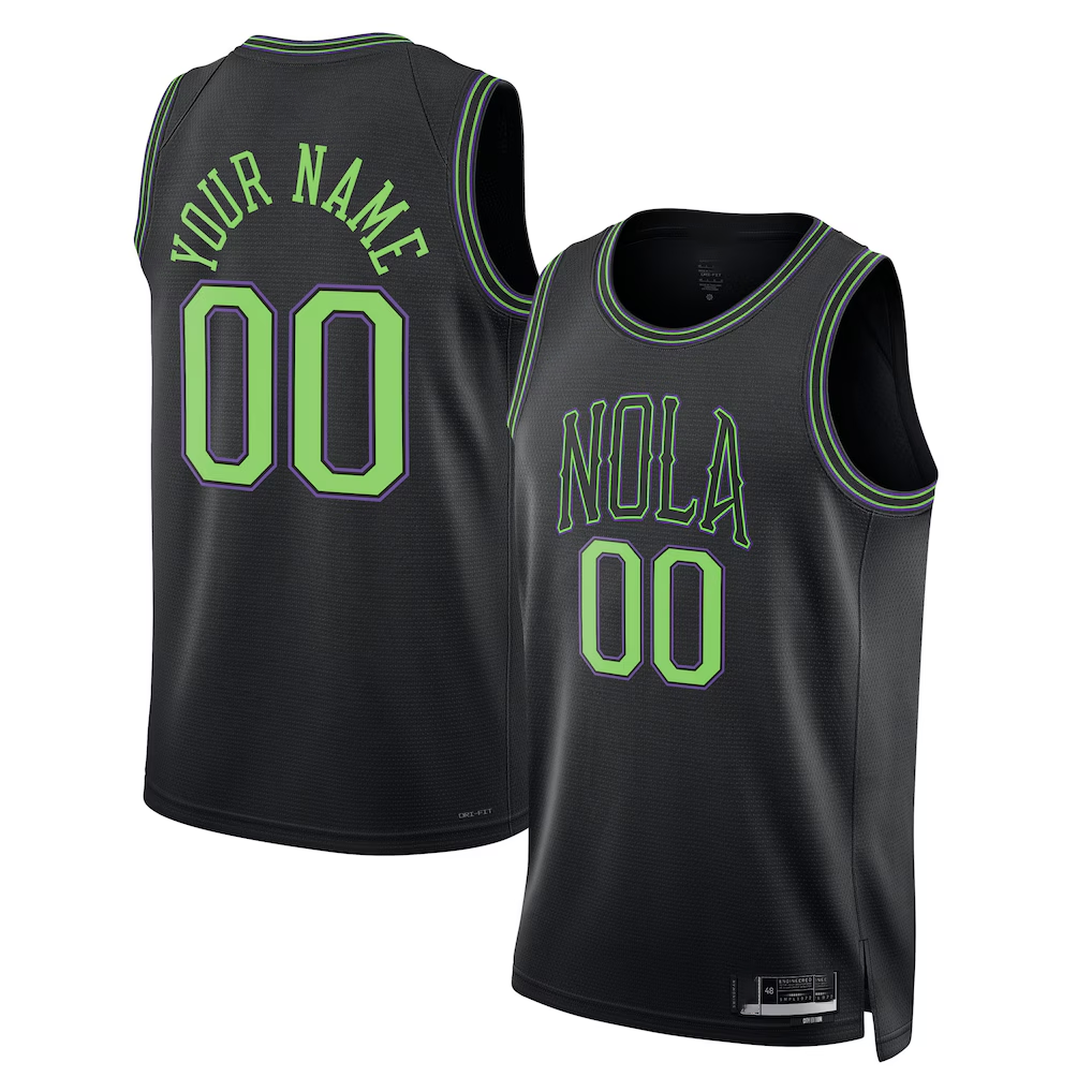 My Store Custom NO.Pelicans Black 202526 City Edition Swingman Stitched Jerseys