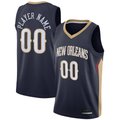 My Store Custom NO.Pelicans Navy Swingman Stitched Jerseys- Icon Edition
