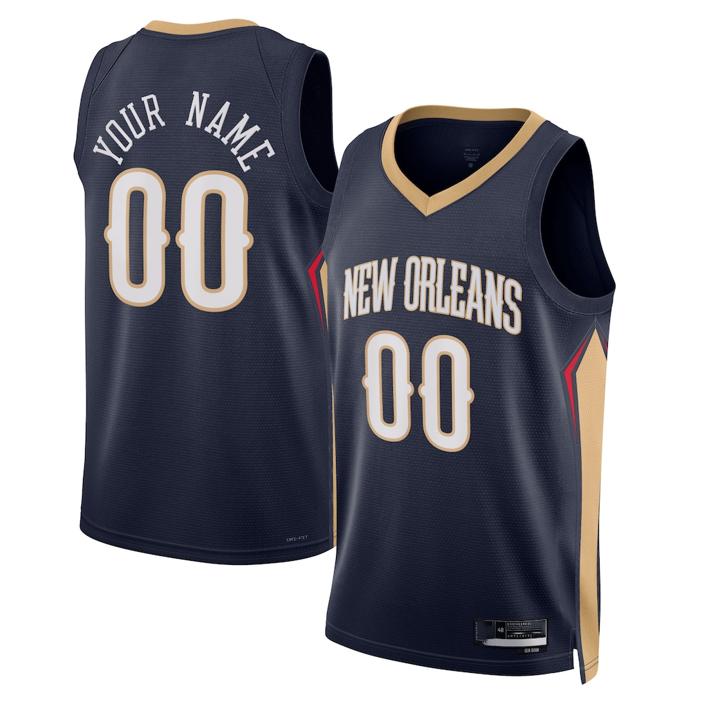 My Store Custom NO.Pelicans Navy 202223 Swingman Stitched Jerseys- Icon Edition