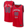 My Store Custom NO.Pelicans Red Fast Break Stitched Jerseys- Statement Edition