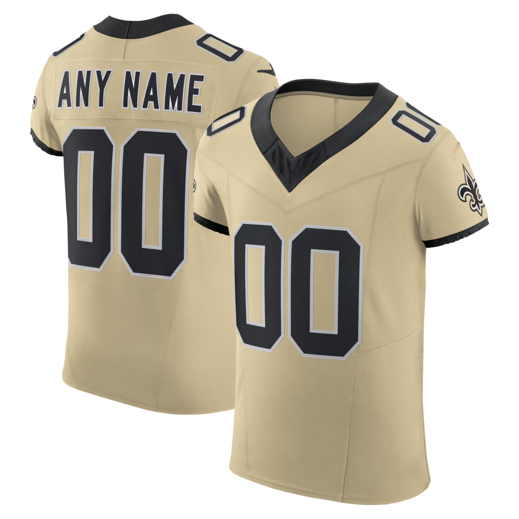 My Store Custom NO.Saints Gold Alternate Vapor F.U.S.E. Elite Stitched Jerseys
