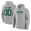 My Store Custom NY.Jets Gray LOGO Pullover Hoodies Limited Game Any Name & Numbers Stitched Jerseys