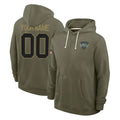 My Store Custom NY.Jets Olive Salute to Service Pullover Hoodies Limited Any Name & Numbers Stitched Jerseys