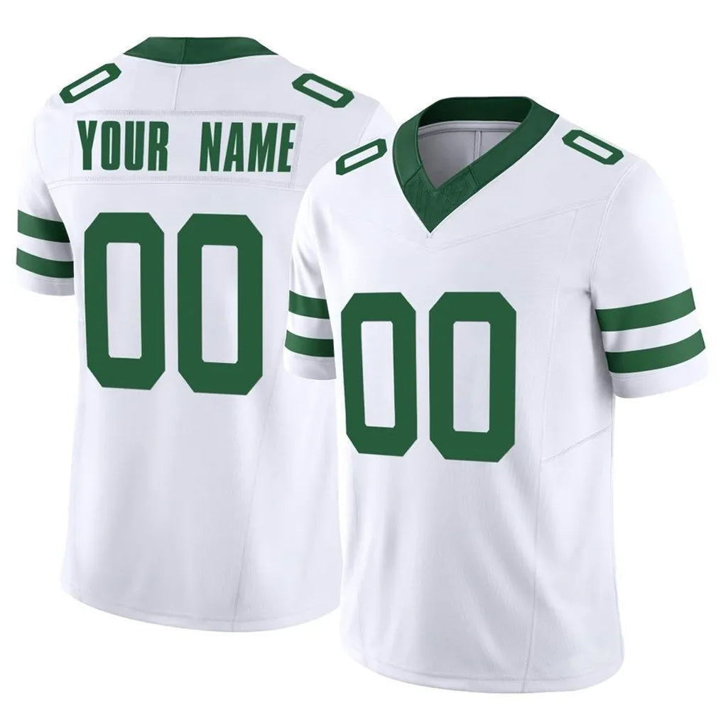 My Store Custom NY.Jets White Legacy Limited Vapor F.U.S.E. Home Game Any Name & Numbers Stitched Jerseys