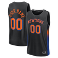 My Store Custom NY.Knicks Black Fast Break Jerseys - Icon Edition