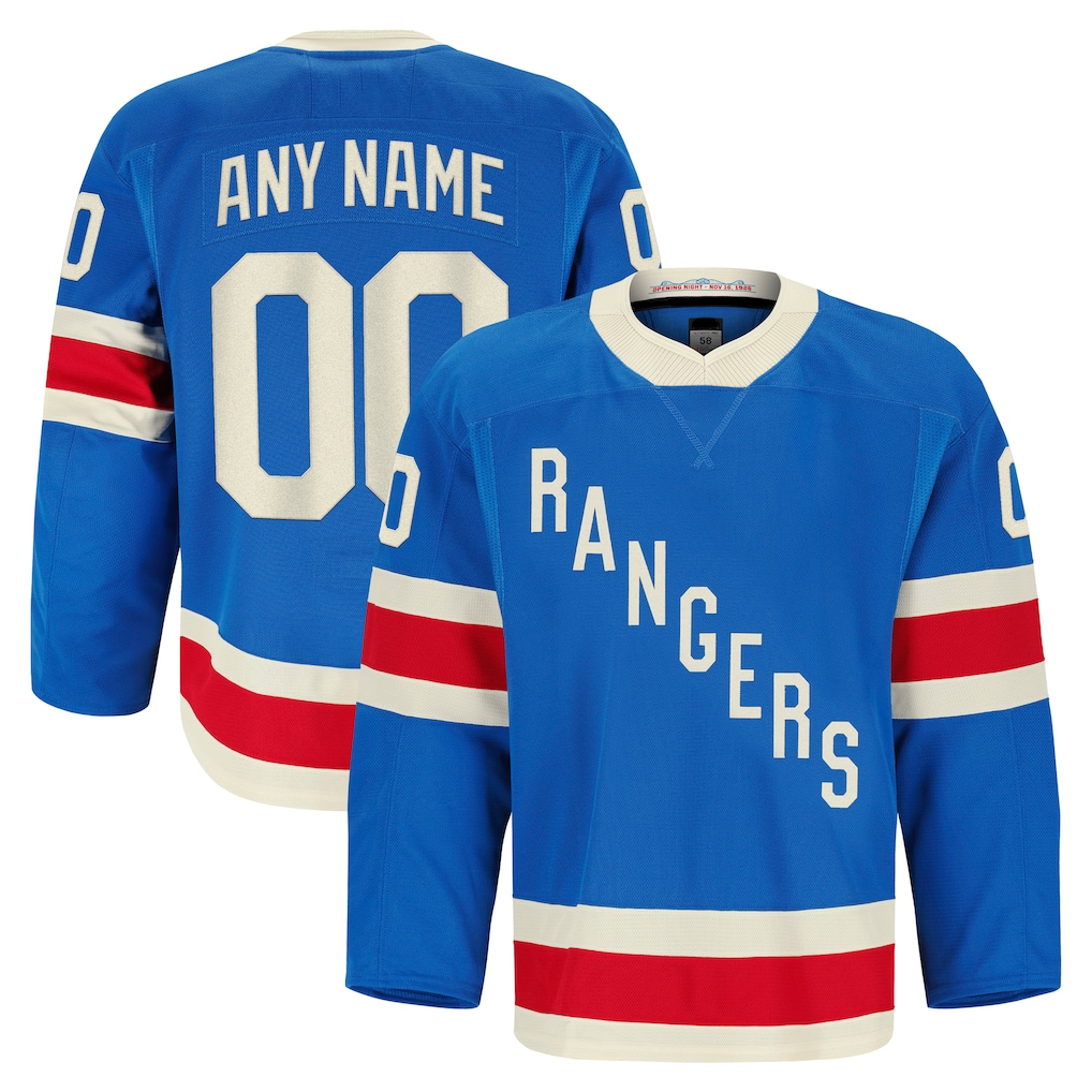 My Store Custom NY.Rangers Blue Centennial Authentic Pro Jerseys