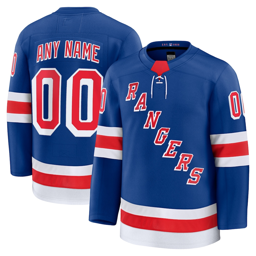 My Store Custom NY.Rangers Royal Home Premium Jerseys