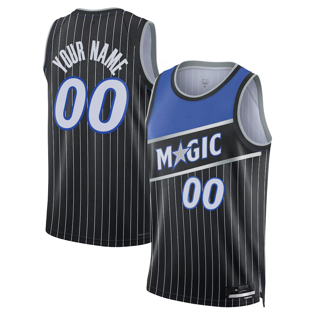 My Store Custom O.Magic Black Swingman Jerseys - Statement Edition