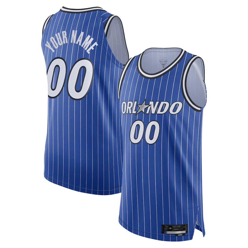 My Store Custom O.Magic Blue Authentic Jerseys - Icon Edition