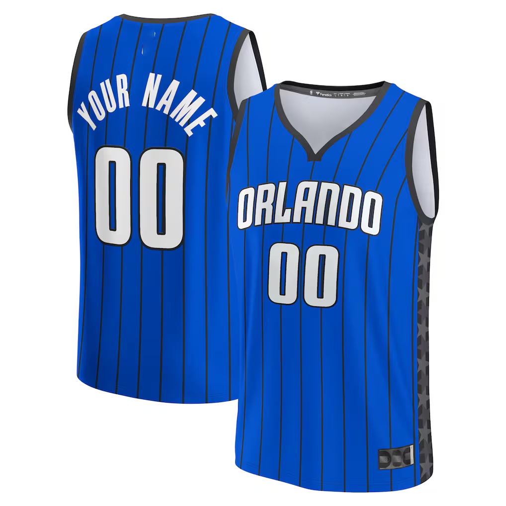 My Store Custom O.Magic Blue Fast Break Jerseys - Statement Edition