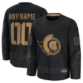 My Store Custom O.Senators Black 2024 Military Appreciation Practice Jerseys