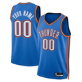 My Store Custom OC.Thunder Blue Fast Break Stitched Jerseys- Statement Edition