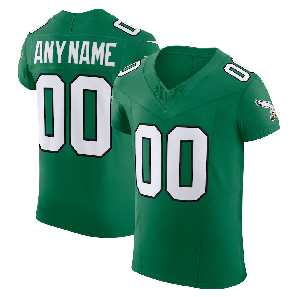 My Store Custom P.Eagles Kelly Green 2nd Alternate Vapor F.U.S.E. Elite Stitched Jerseys