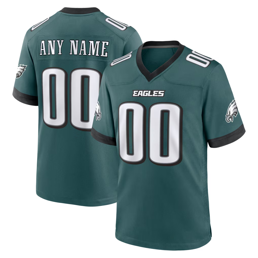 My Store Custom P.Eagles Midnight Green Team Stitched Jerseys