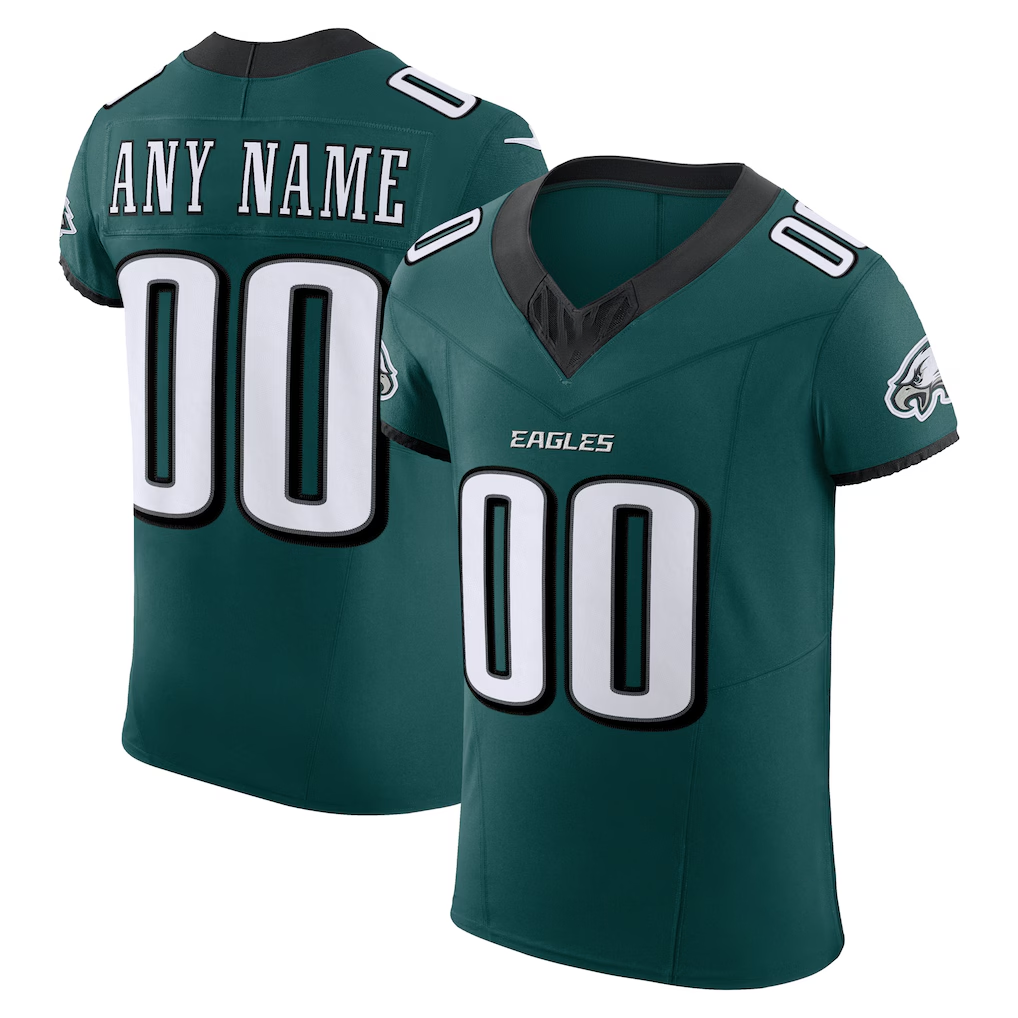 My Store Custom P.Eagles Midnight Green Team Vapor F.U.S.E. Elite Stitched Jerseys