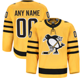 My Store Custom P.Penguins Gold Alternate Authentic Pro Jerseys