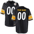 My Store Custom P.Steelers Black Game Stitched Jerseys
