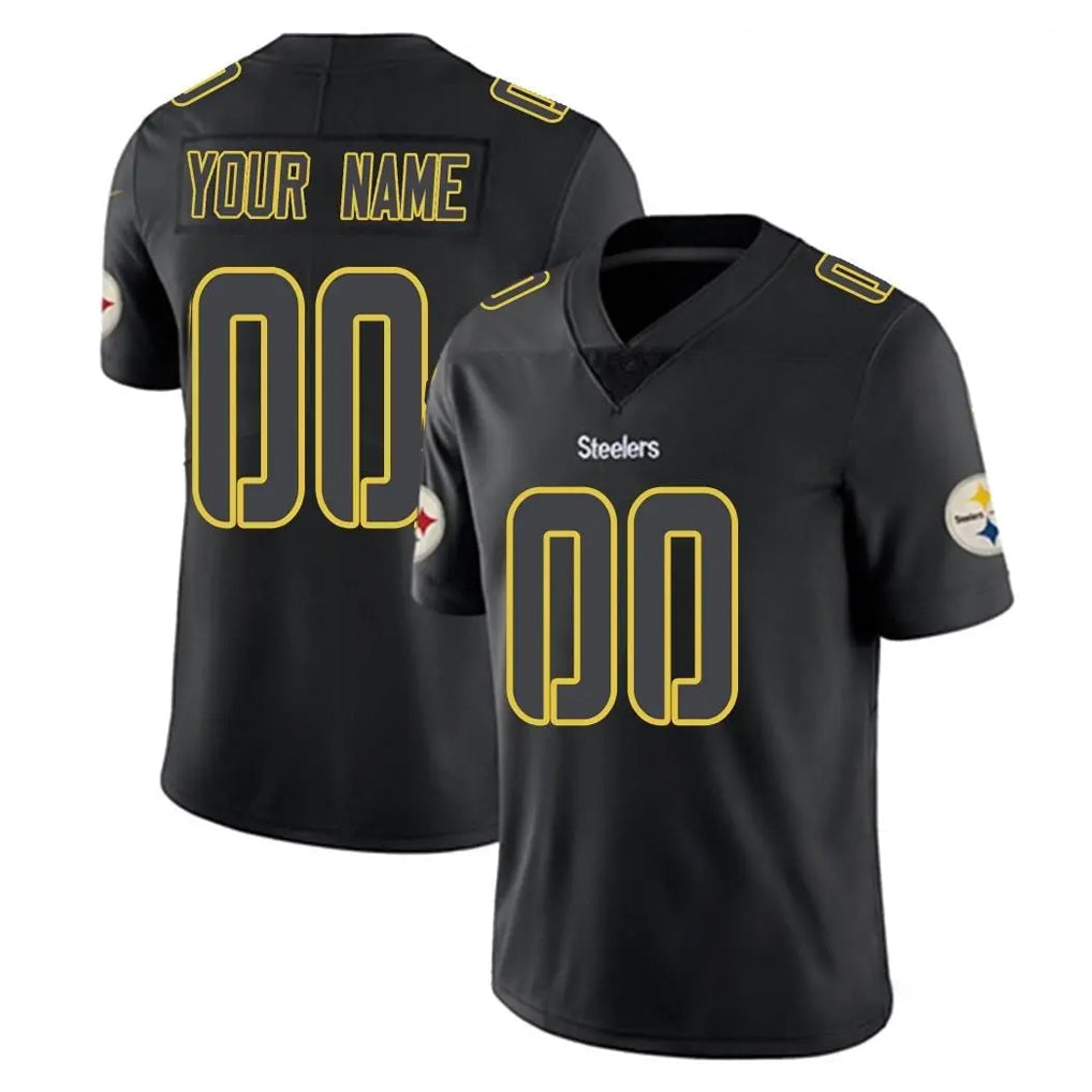 My Store Custom P.Steelers Black Impact Limited Home Game Any Name & Numbers Stitched Jerseys