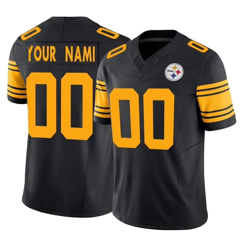 My Store Custom P.Steelers Black Limited 2nd Alternate Vapor F.U.S.E. Home Game Any Name & Numbers Stitched Jerseys