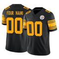 My Store Custom P.Steelers Black Limited 2nd Alternate Vapor F.U.S.E. Home Game Any Name & Numbers Stitched Jerseys