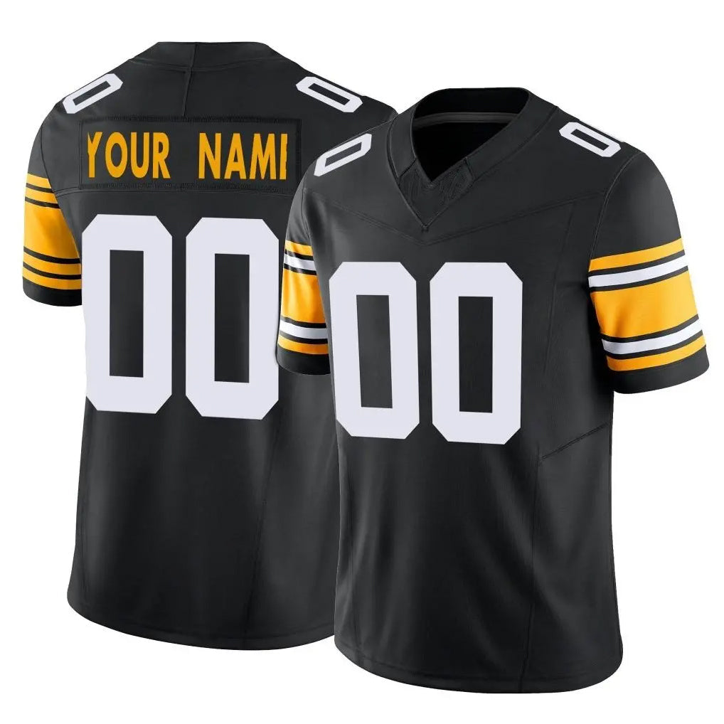My Store Custom P.Steelers Black Limited Alternate Vapor F.U.S.E. Home Game Any Name & Numbers Stitched Jerseys
