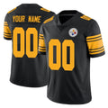 My Store Custom P.Steelers Black Limited Color Rush Home Game Any Name & Numbers Stitched Jerseys