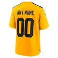 My Store Custom P.Steelers Gold Alternate Game Stitched Jerseys