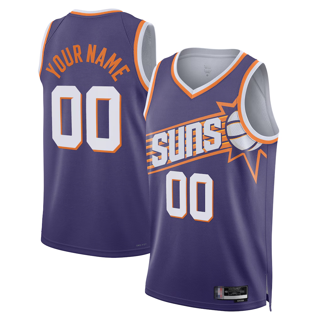My Store Custom P.Suns Purple Swingman Stitched Jerseys - Icon Edition