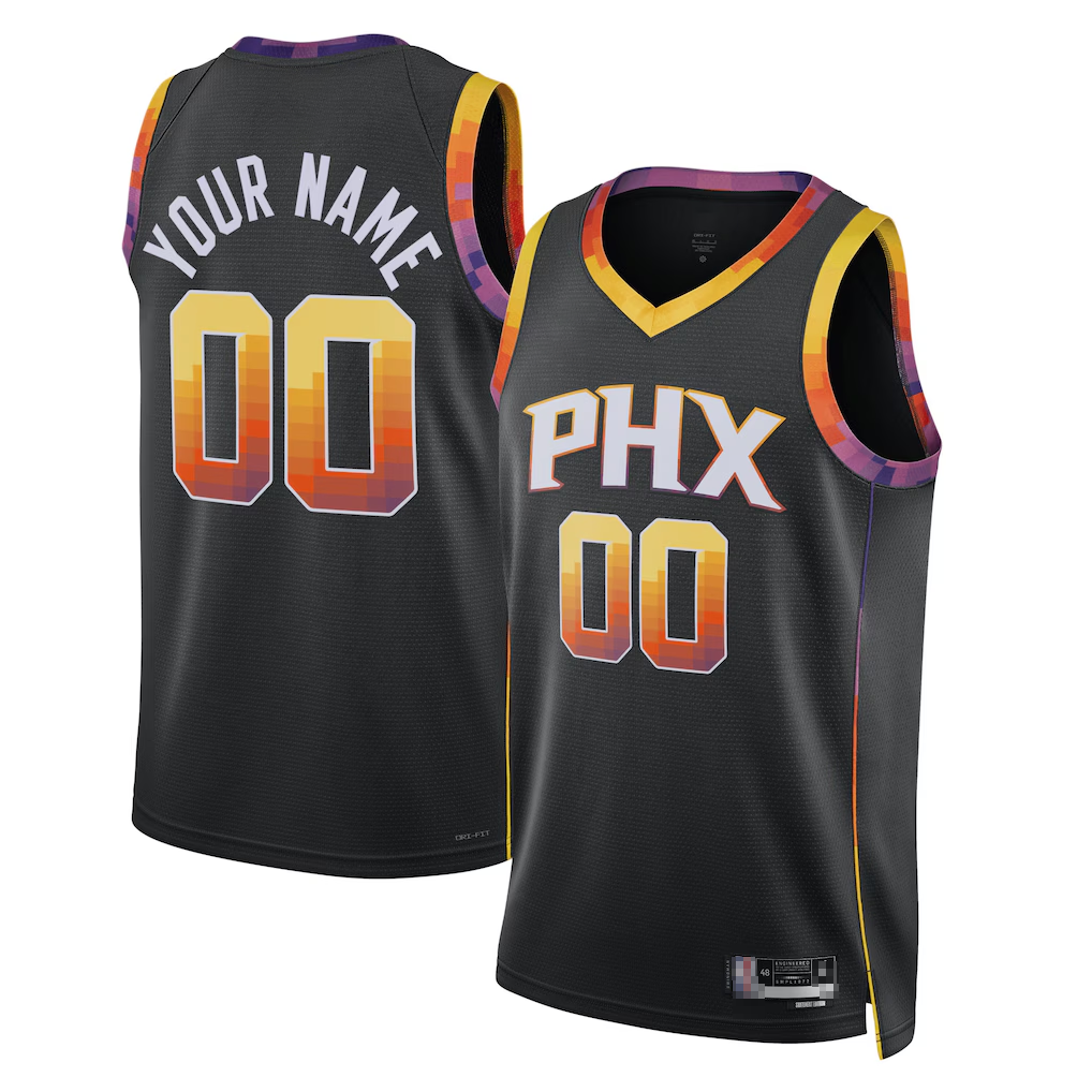My Store Custom P.Suns Black 202223 Swingman Stitched Jerseys - Statement Edition